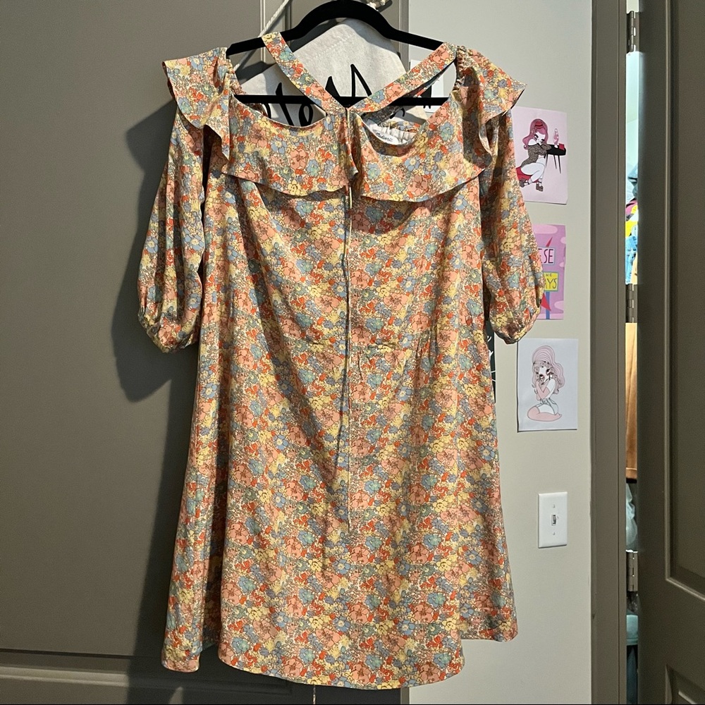 Madewell Forsythia Cold shoulder Dress